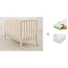 Детская кроватка Бьянка с матрасом Плитекс Bamboo Nature и наматрасником Sweet Baby SB-K013 Angela Bella 726557