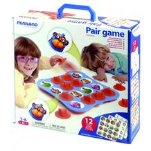 Игра обучающая с парными картинками Pair Game (12 карточек) в чемоданчике Miniland 32662