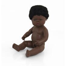 Кукла Baby Doll african boy Polybag 38 см Miniland 820915