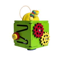Деревянная игрушка Бизиборд кубик Мини Woodle 861057