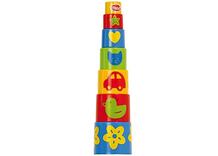 Развивающая игрушка Ведерко-пирамидка Формочки (7 предметов) Gowi 309464