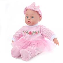 Кукла интерактивная в розовом костюмчике 40 см Lisa Doll 810973