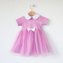 Платье трикотажное с фатином Олененок TRENDYCO Kids 938839