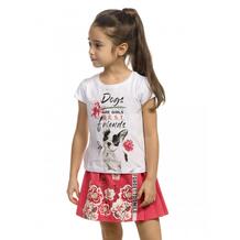 Комплект для девочек (футболка, юбка) GFATS3157 Pelican 851851