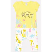 Комплект для девочки: футболка и штанишки Леопарды Crockid 889828