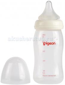 Бутылочка Перистальтик плюс с широким горлом PP отверстие М 3+ мес. 240 мл Pigeon 14836