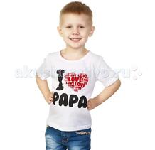 Детская футболка I love Papa Ехидна 43398