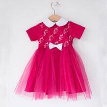 Платье трикотажное с фатином Единорожки TRENDYCO Kids 807873