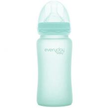 Бутылочка Стеклянная с защитным силиконовым покрытием 240 мл Everyday Baby 783340