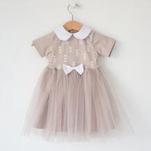 Платье трикотажное с фатином TRENDYCO Kids 785689