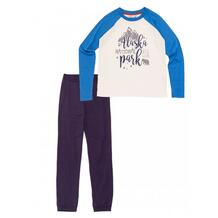 Комплект для мальчика (футболка длинный рукав и брюки) WJB82199 Winkiki 627775