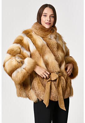 Короткая шуба из меха лисы Fur Avenue 343647