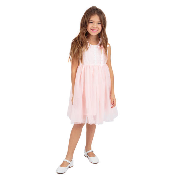 Платье Santa&Barbara, цвет: белый/розовый 11046584