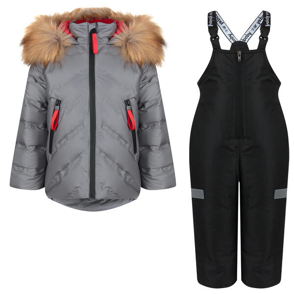Комплект куртка/полукомбинезон Аврора Айсберг, цвет: серый/черный Avrora 11149700