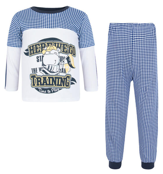Пижама джемпер/брюки Мелонс, цвет: синий 7427455