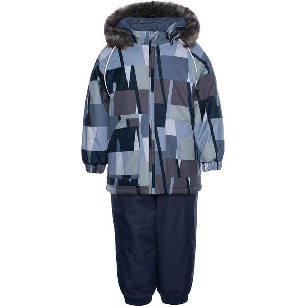 Комплект куртка/полукомбинезон Huppa Avery, цвет: хаки/серый 10866866