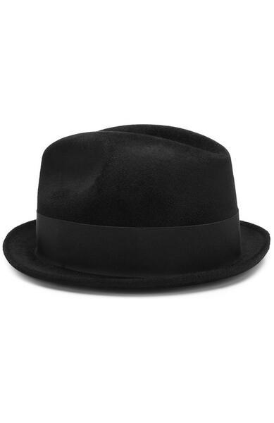Фетровая шляпа с лентой Giorgio Armani 
