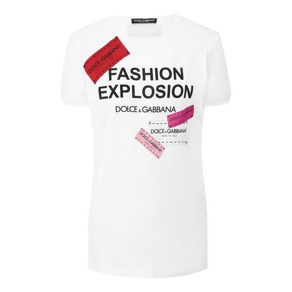 Хлопковая футболка Dolce&Gabbana 9212706