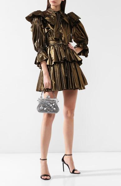 Платье с оборкой Dolce&Gabbana 8902116