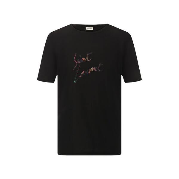 Хлопковая футболка Yves Saint Laurent 7494752