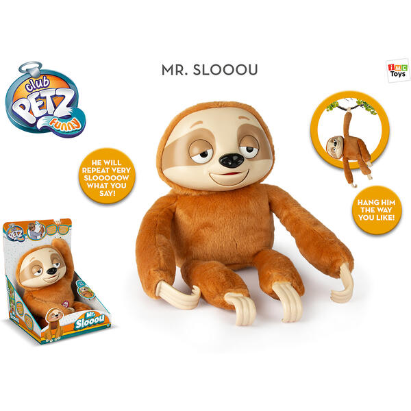 Интерактивная игрушка Club Petz Funny "Ленивец" Mr Slooou IMC Toys 10751405