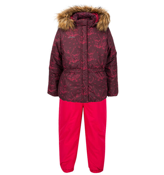 Комплект куртка/полукомбинезон Luhta Nada, цвет: бордовый 