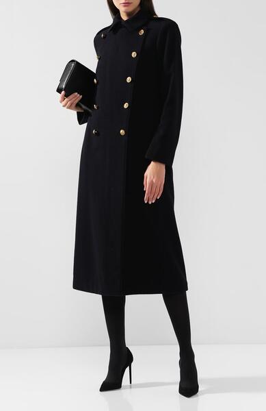 Двубортное шерстяное пальто с контрастными пуговицами Polo Ralph Lauren 5948858