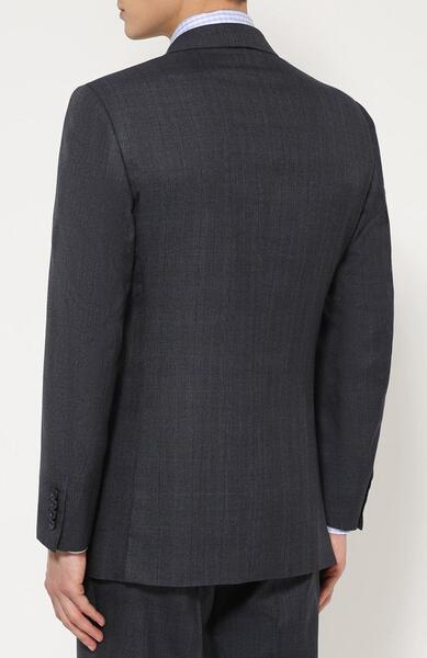 Костюм из смеси шерсти и шелка с пиджаком на двух пуговицах Brioni 1954043