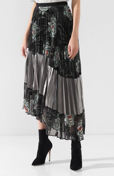 Плиссированная юбка-миди с принтом Dries Van Noten 5880363