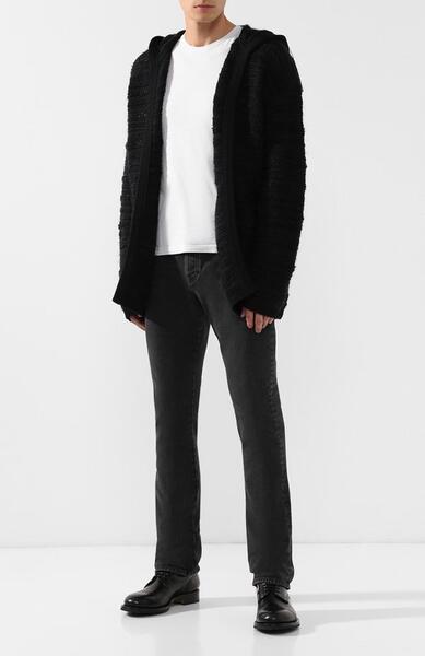 Кардиган с капюшоном из смеси шерсти и хлопка с кашемиром Yves Saint Laurent 5856017