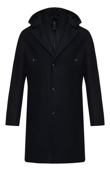 Шерстяное однобортное пальто с подстежкой Pal Zileri 5805652