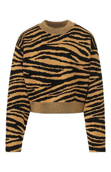 Пуловер из смеси шерсти и вискозы с принтом Proenza Schouler 5778331