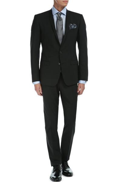 Шерстяной приталенный костюм Dolce&Gabbana 1743530