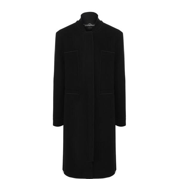 Пальто из смеси шерсти и хлопка Giorgio Armani 5596457