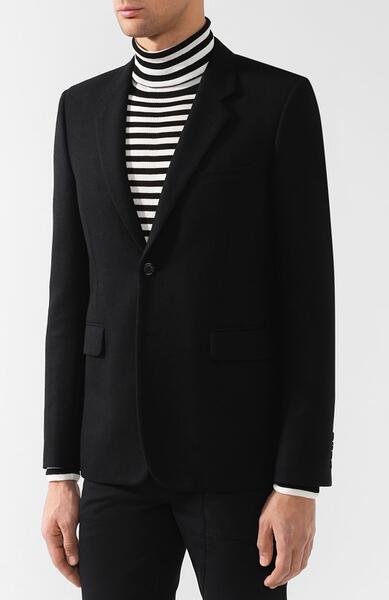 Однобортный шерстяной пиджак Yves Saint Laurent 5607293