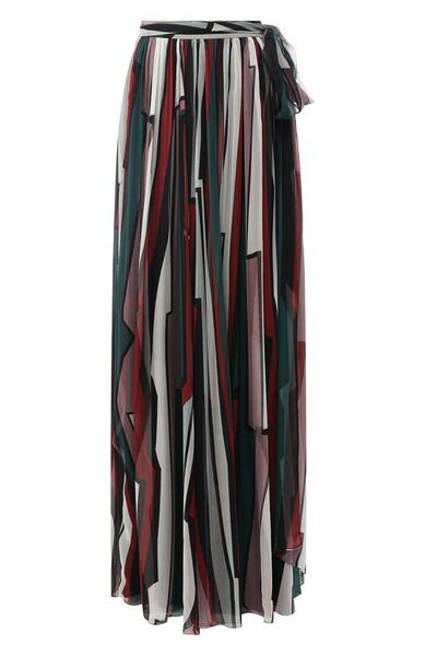 Шелковая юбка-макси с принтом ZUHAIR MURAD 5627845