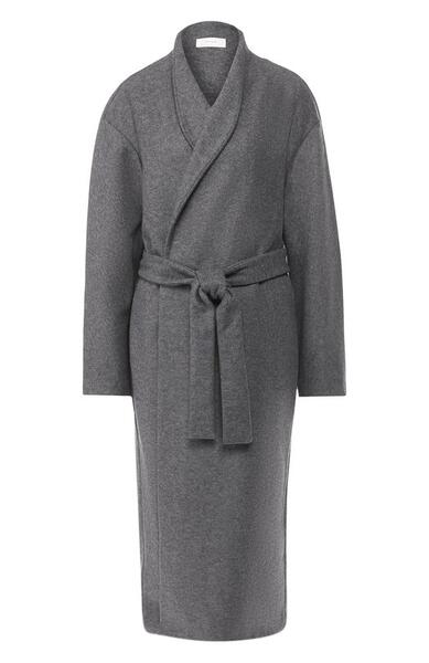 Шерстяное пальто с поясом THE ROW 5610443
