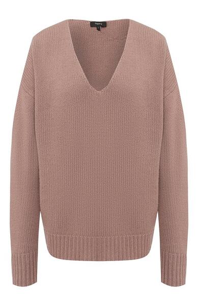 Кашемировый пуловер с V-образным вырезом Theory 5705412