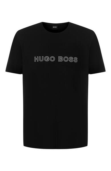 Хлопковая футболка с логотипом бренда Boss Orange 5637526