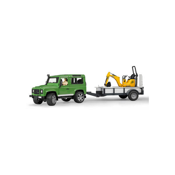 Машинка Внедорожник Land Rover c прицепом-платформой Bruder 2514131