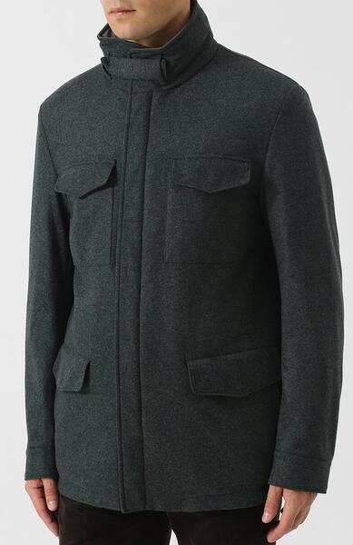 Двусторонняя кашемировая куртка на молнии с воротником-стойкой Loro Piana 5252512