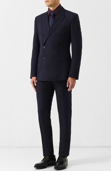 Шерстяной костюм с двубортным пиджаком Dolce&Gabbana 5493165