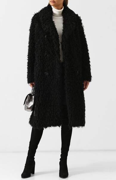Двубортное меховое пальто Yves Saint Laurent 5208335
