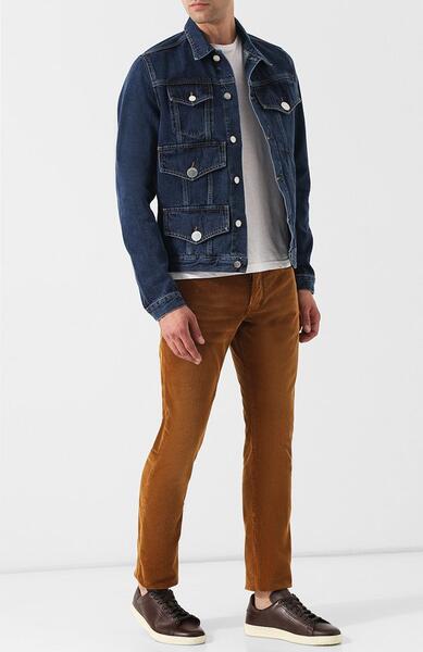 Хлопковые брюки прямого кроя Yves Saint Laurent 5178739