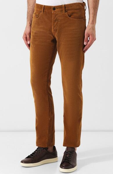 Хлопковые брюки прямого кроя Yves Saint Laurent 5178739