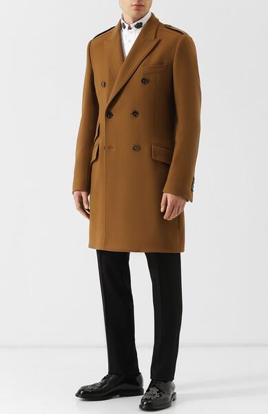 Двубортное шерстяное пальто Dolce&Gabbana 5122522