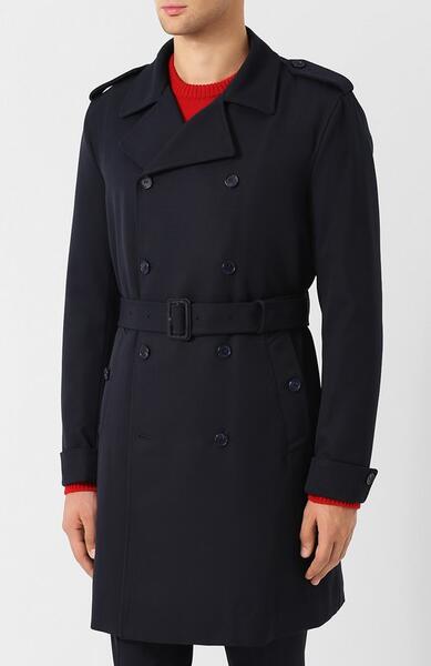Двубортное шерстяное пальто с поясом Dolce&Gabbana 5122802