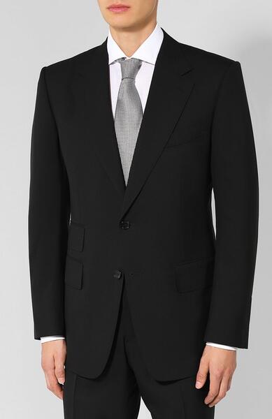 Шерстяной костюм с пиджаком на двух пуговицах Tom Ford 5114556