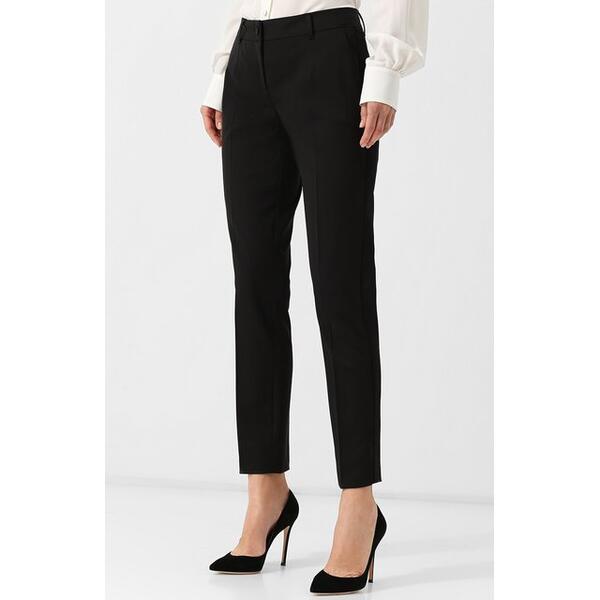 Однотонные брюки из смеси шерсти и шелка со стрелками Dolce&Gabbana 5115382
