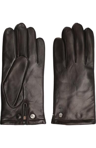 Кожаные перчатки с кашемировой подкладкой Roeckl 4991090